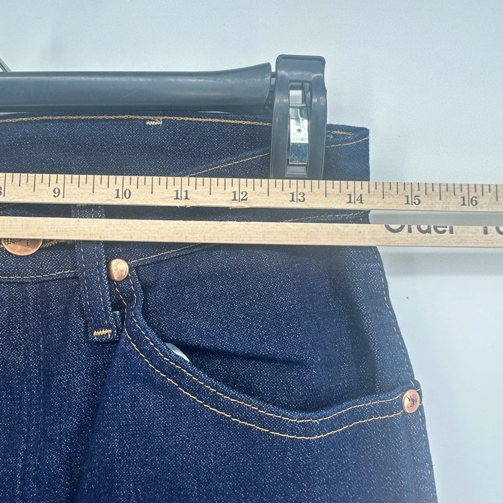 Wrangler‎ Cowboy Cut Jeans Mens 27x36 Blue Solid Original Fit Modern NWT 13MAFPW